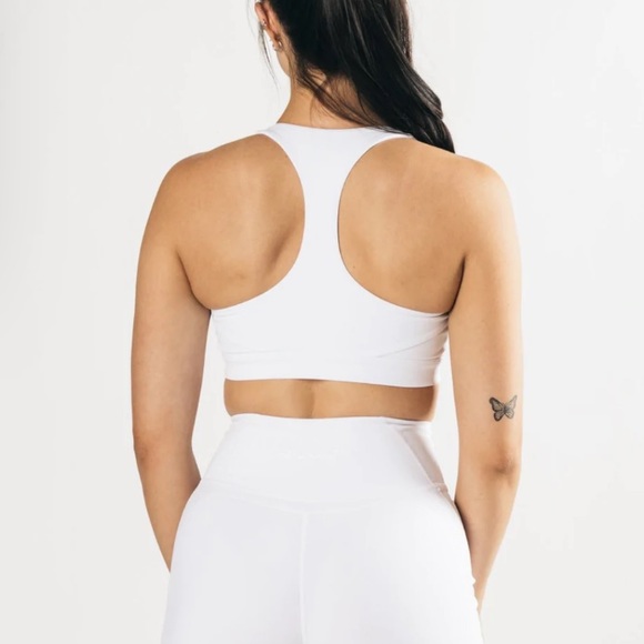 Alphalete Pulse Sports Bra White Padded XL - Picture 5 of 7
